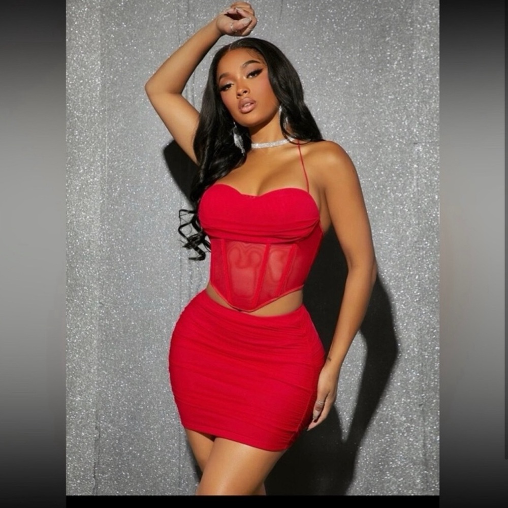 Red two piece set